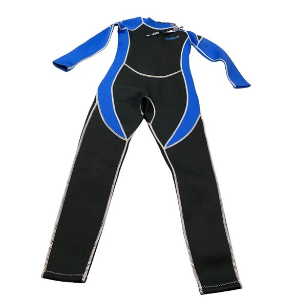 HiSea Other - HiSea Wetsuit Girls 12 Blue/Black Zippered Long Sleeve Diving Swimsuit Quick Dry